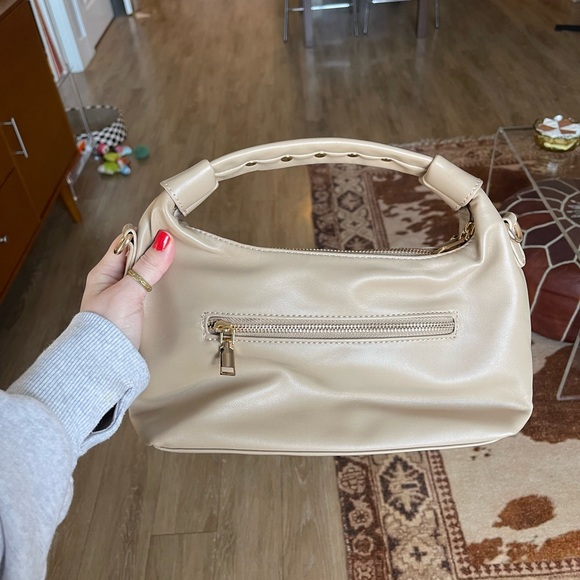 Studded Beige Handbag - Picture 2 of 4